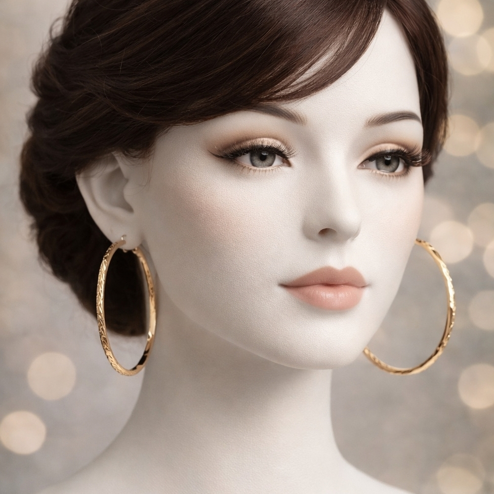 Minicci Gold Hoop Earrings
